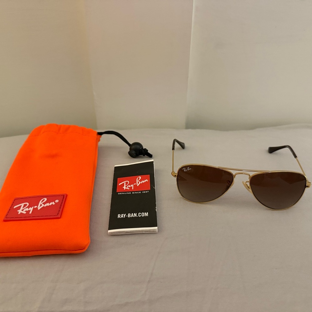 Ray-Ban Kids Sunglasses Gold and Brown